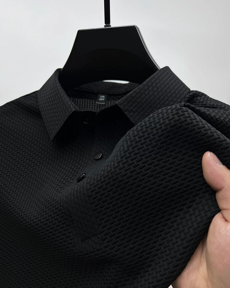 Prestigio - Tricou polo cu Mâneci Scurte și Material Elastic