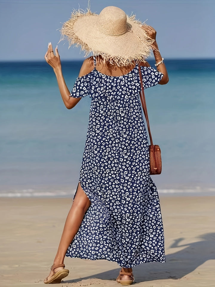 Consuelo - Rochie Cu Umerii Goi și Imprimeu Floral