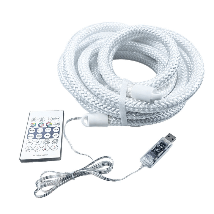 LumiRope - Lumină Flexibilă RGB Inteligentă Cu Silicon, 360 De Grade