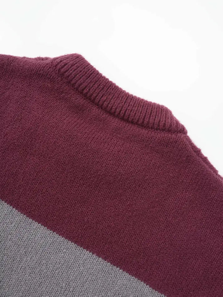 Watkins - Pulover Tricotat Casual Cu Mâneci Lungi