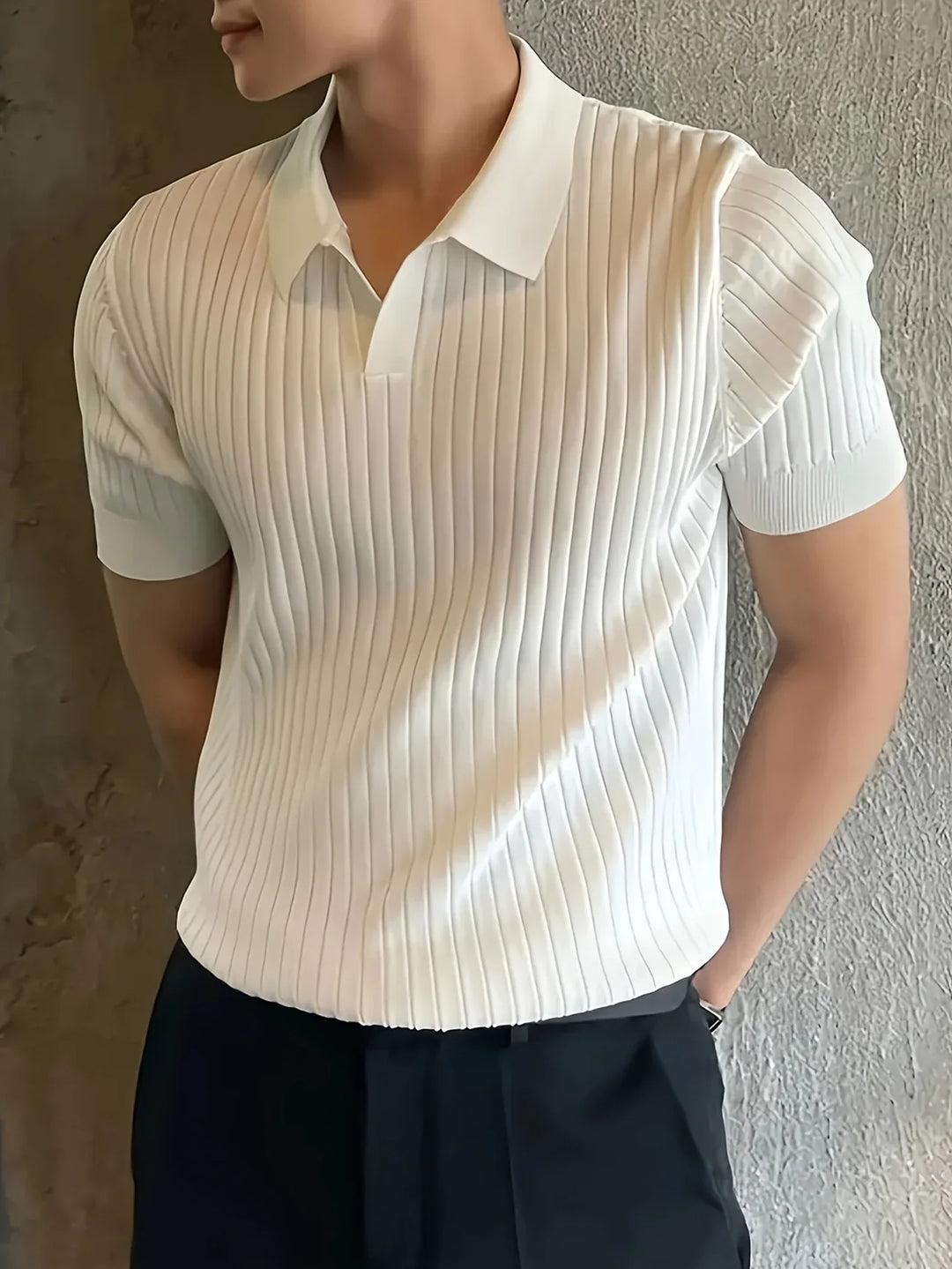 Avgustin - Tricou Polo Casual Cu Mâneci Scurte