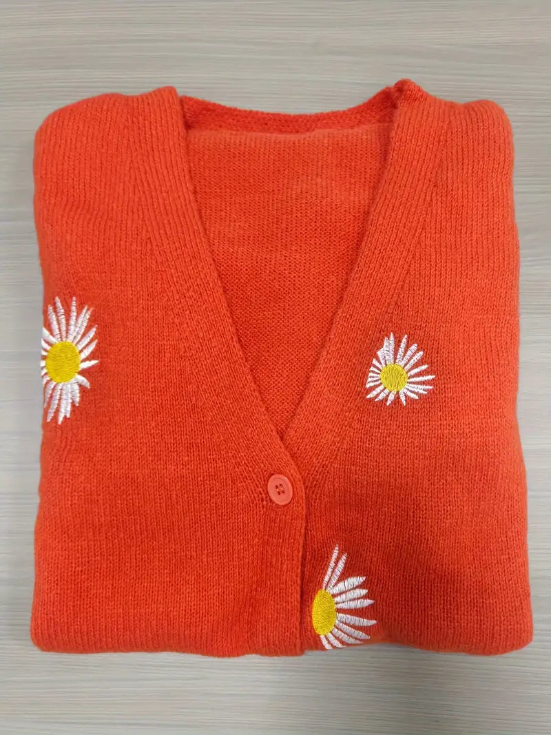 Korina - Cardigan Elegant Cu Mâneci Lungi și Nasturi