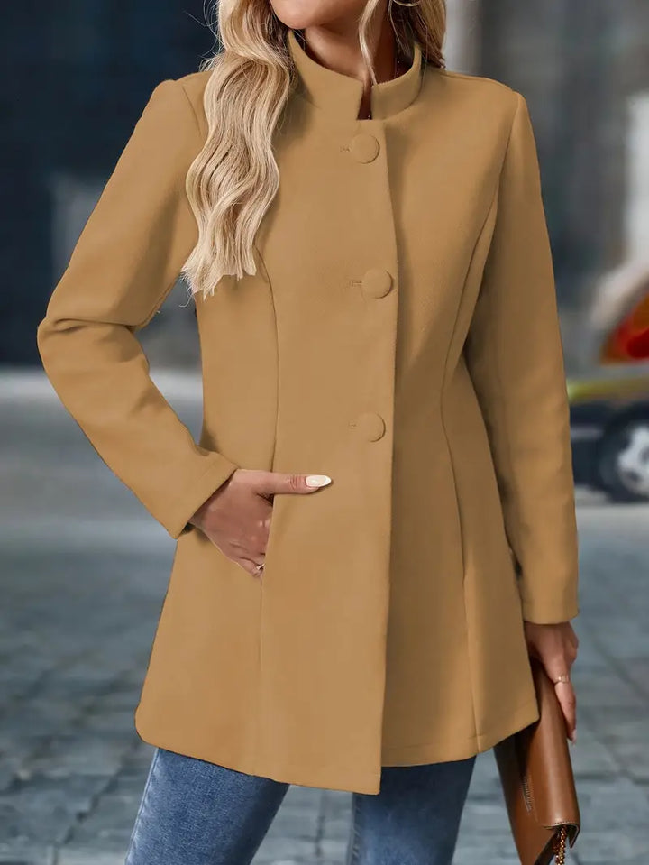 Enrietta - Blazer Elegant Cu Un Singur Rând De Nasturi