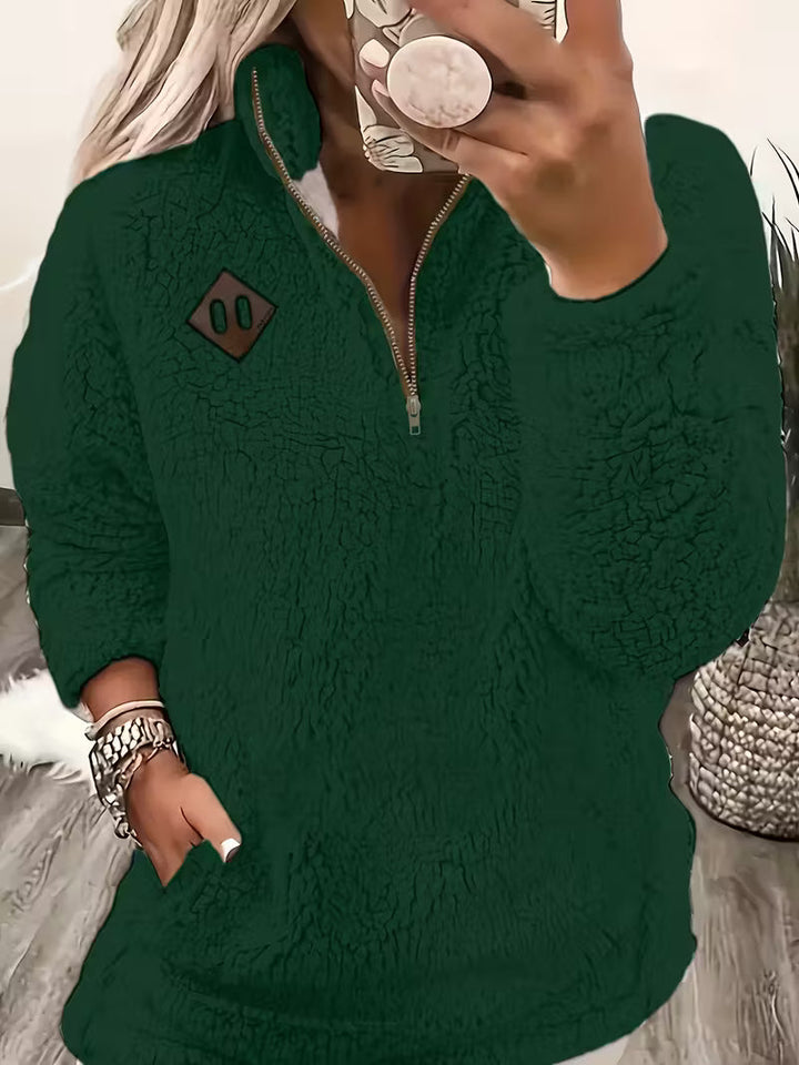 Humera - Jachetă Elegantă Cu Mâneci Lungi și Fermoar