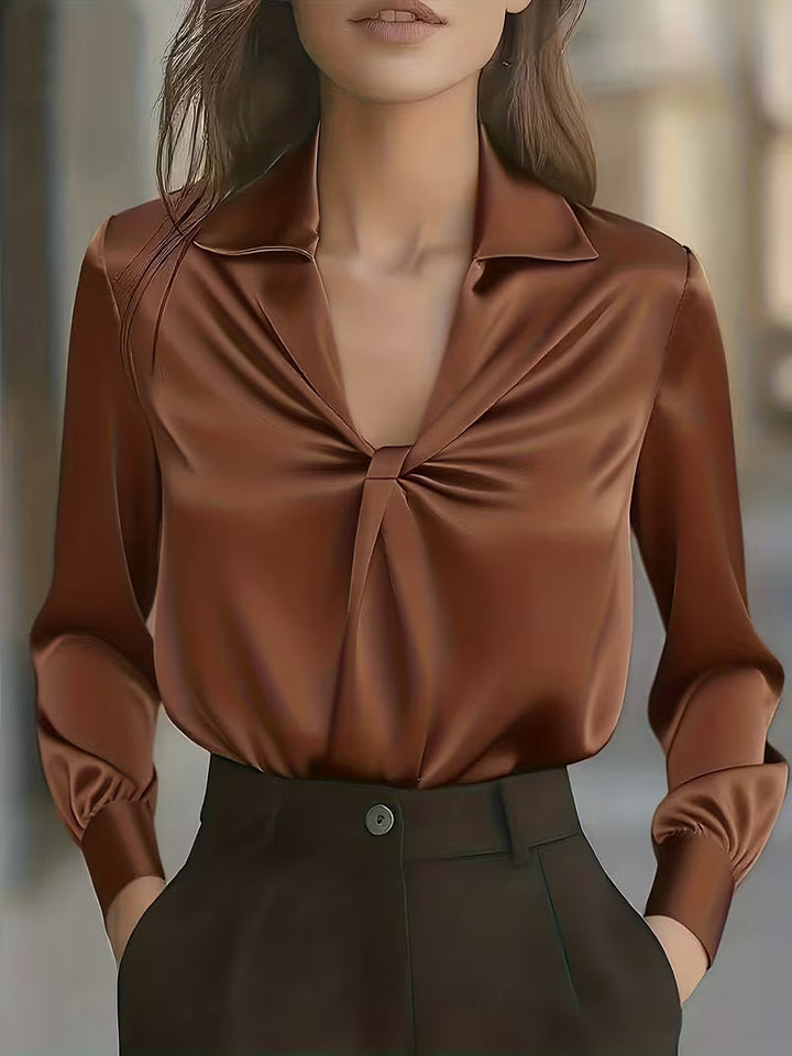 Leylah - Bluză Elegantă Cu Mâneci Lungi