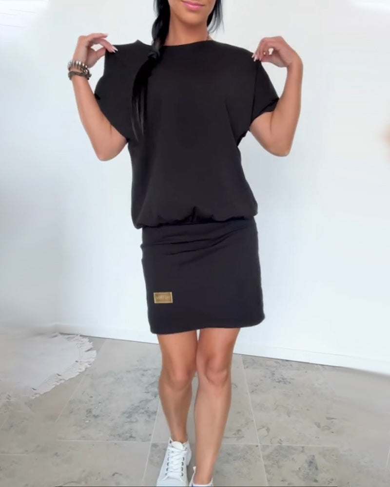 Ulrika - Rochie Mini Cu Mâneci Scurte