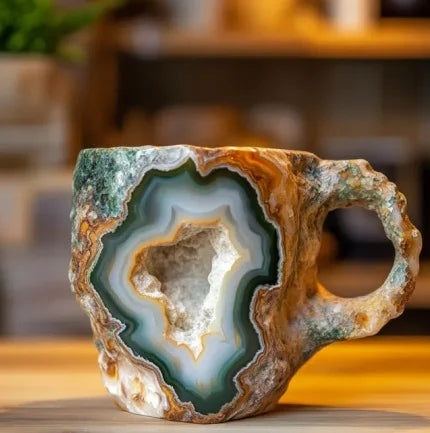 CrystalMug - Cani De Cafea Din Cristal Mineral