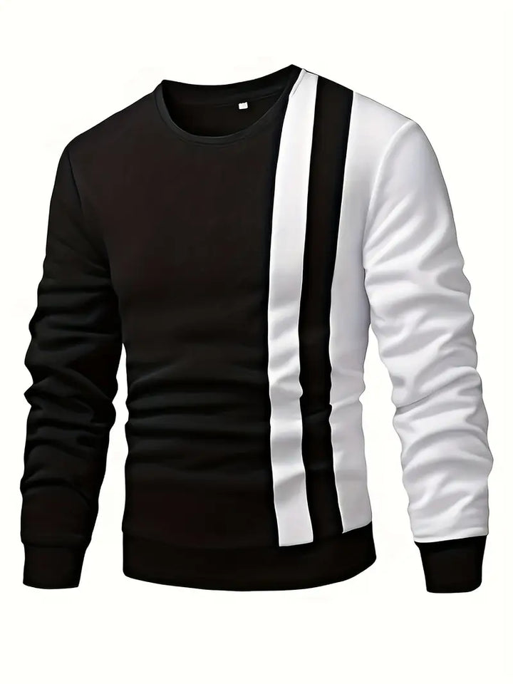 Blaine - Hanorac Elegant Cu Dungi Contrastante