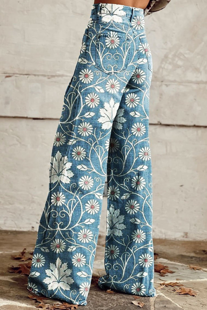 Sharlene - Pantaloni Vintage Boho Fermecători Pentru Un Uită-te Elegant