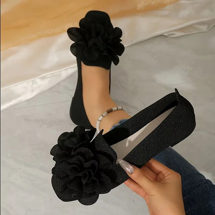 Catriona - Pantofi Cu Toc Plat Mary Jane Cu Imprimeu Floral