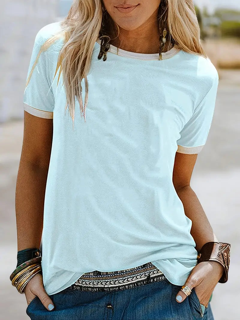 Kisara - Tricou Casual Cu Mâneci Scurte