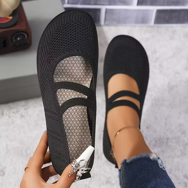 Kethryn - Pantofi Fără șireturi Din Tricot Model Mary Jane
