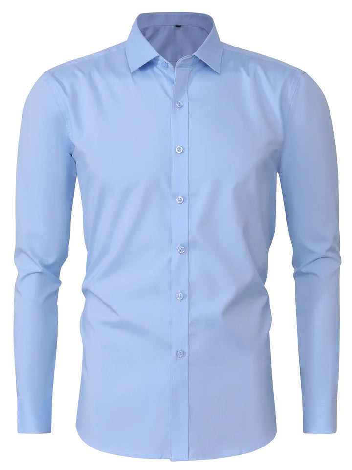Byron - Cămașă Elegantă Cu Mâneci Lungi și Nasturi