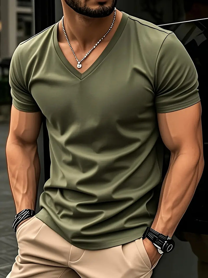 Fraga - Tricou Elegant Cu Mâneci Scurte