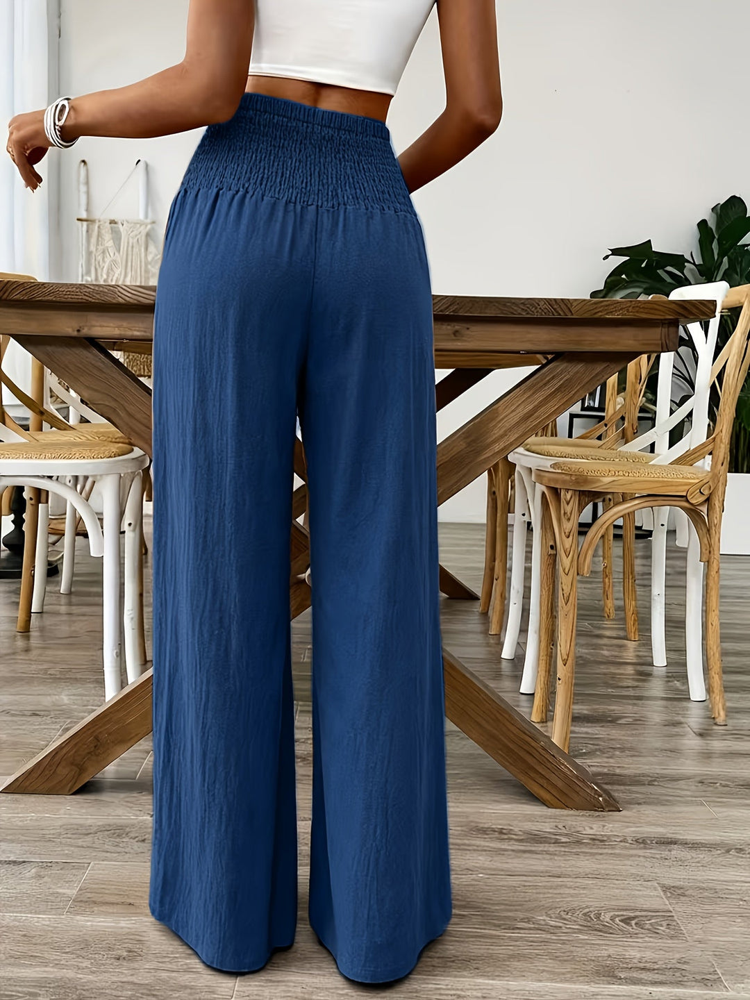 Rebeki - Pantaloni Lungi Din Bumbac Respirabil