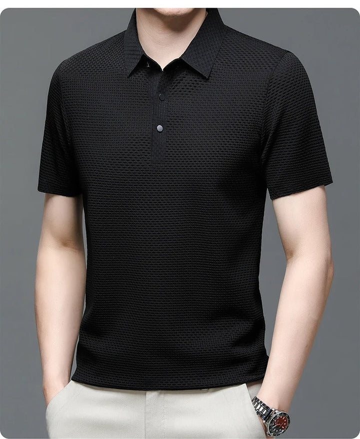 Prestigio - Tricou polo cu Mâneci Scurte și Material Elastic