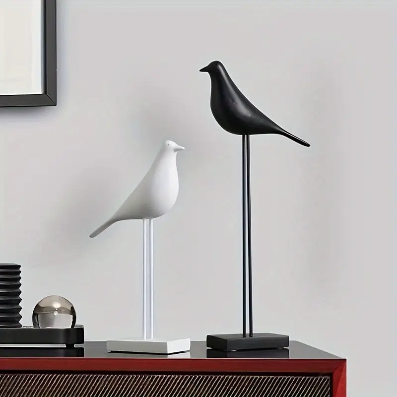 PerchForm - Sculpturi Decorative Minimaliste In Formă De Păsări Pe Suport