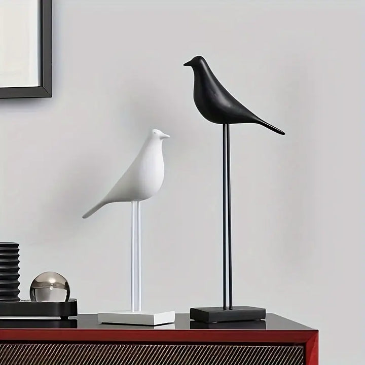 PerchForm - Sculpturi Decorative Minimaliste In Formă De Păsări Pe Suport