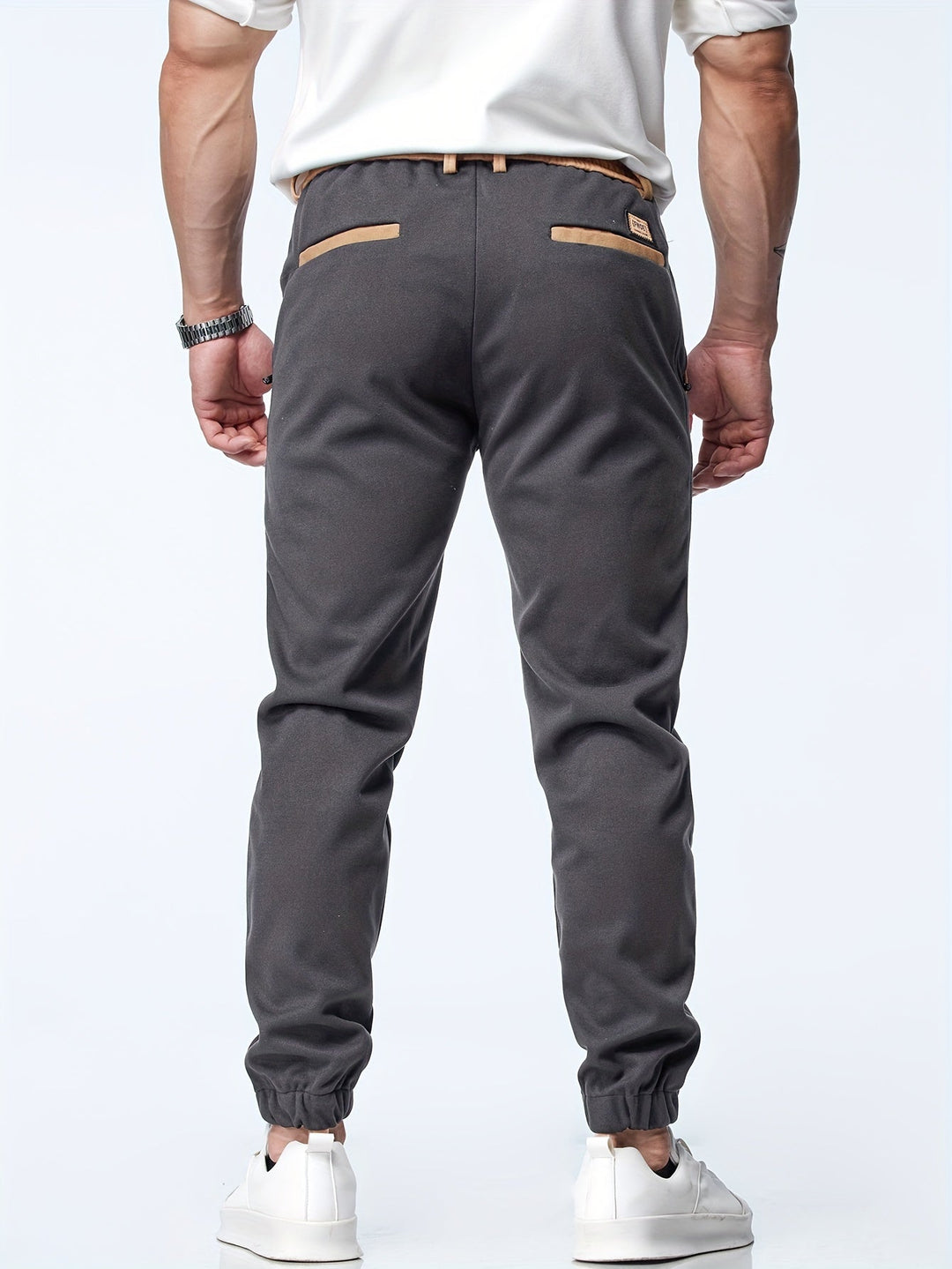 Timothy - Pantaloni Casual Până La Gleznă Cu Talie Elastică