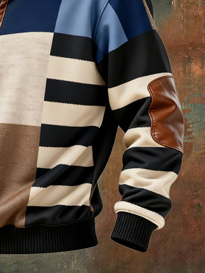 Stoinis - Hanorac Casual Cu Mâneci Lungi și Imprimeu Colorat