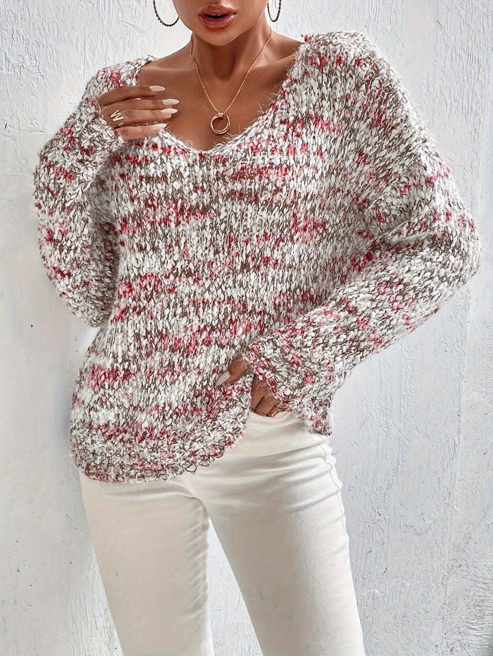 Chryselda - Pulover Casual Cu Mâneci Lungi Din Tricot