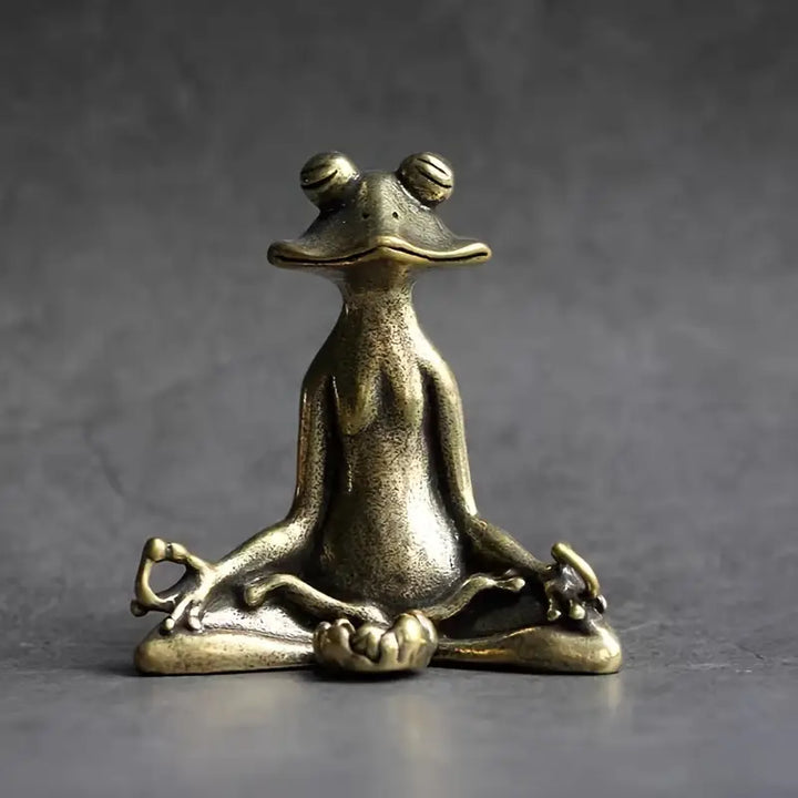 Meditoad - Suport Pentru Tămâie Din Metal, Cu Broască, De Eleganță Deosebită