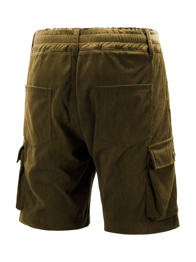 Jorit - Pantaloni Scurți Marfă Din Velur Cu Tesătură 3D