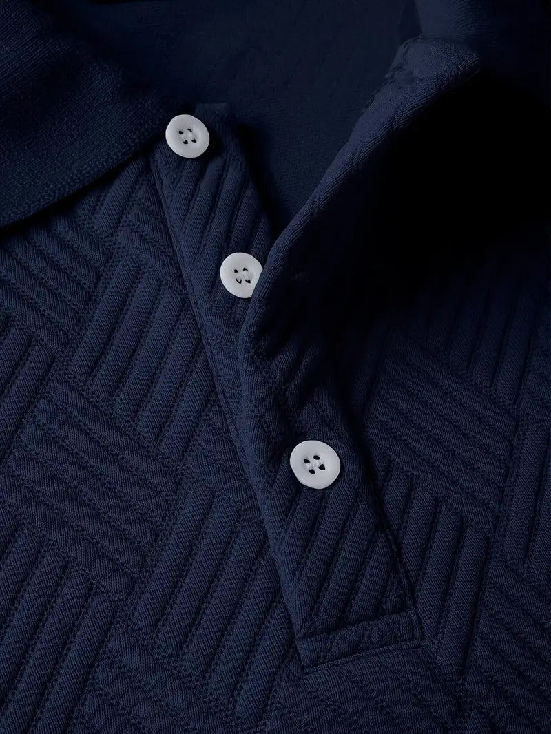 Kenric - Cămașă Casual Cu Nasturi Si Rextură