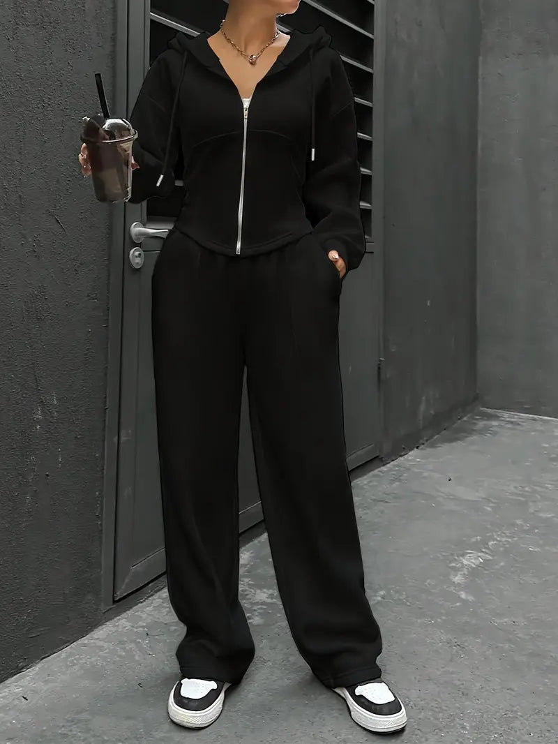 Nanci - Set Casual Cu Două Piese Cu Mâneci Lungi