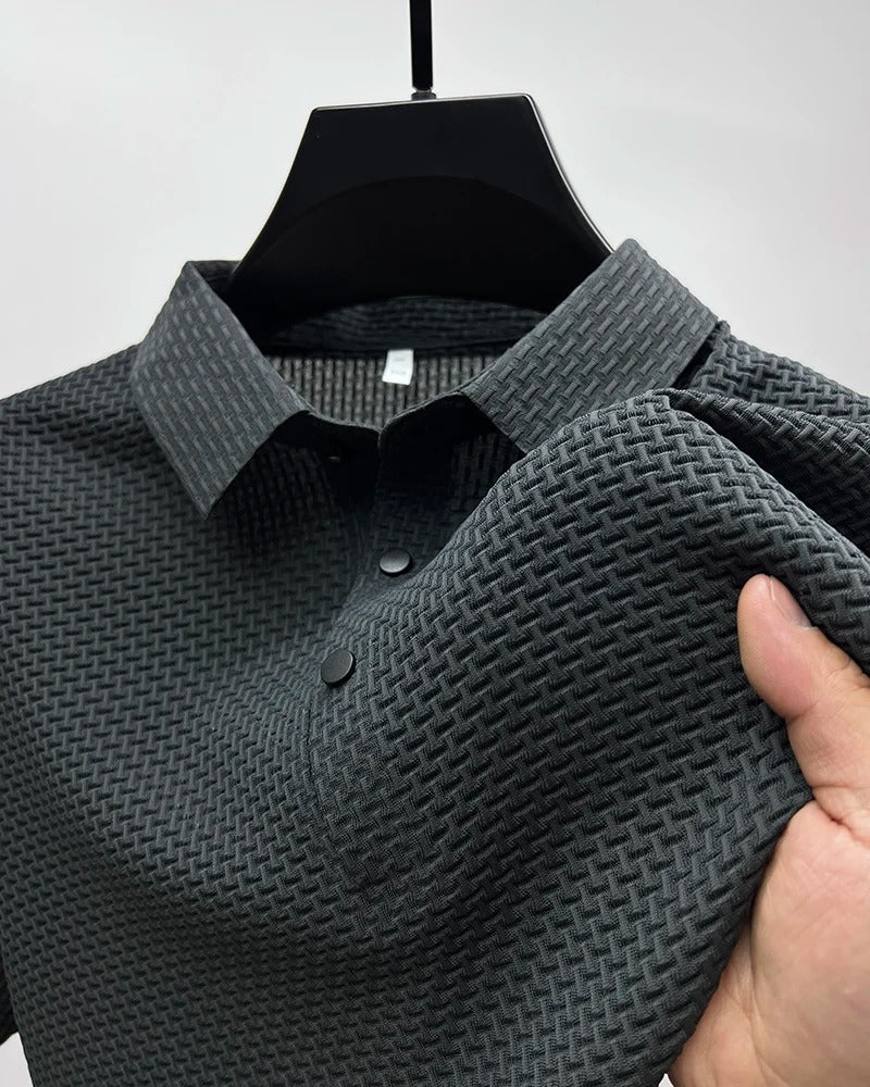 Prestigio - Tricou polo cu Mâneci Scurte și Material Elastic
