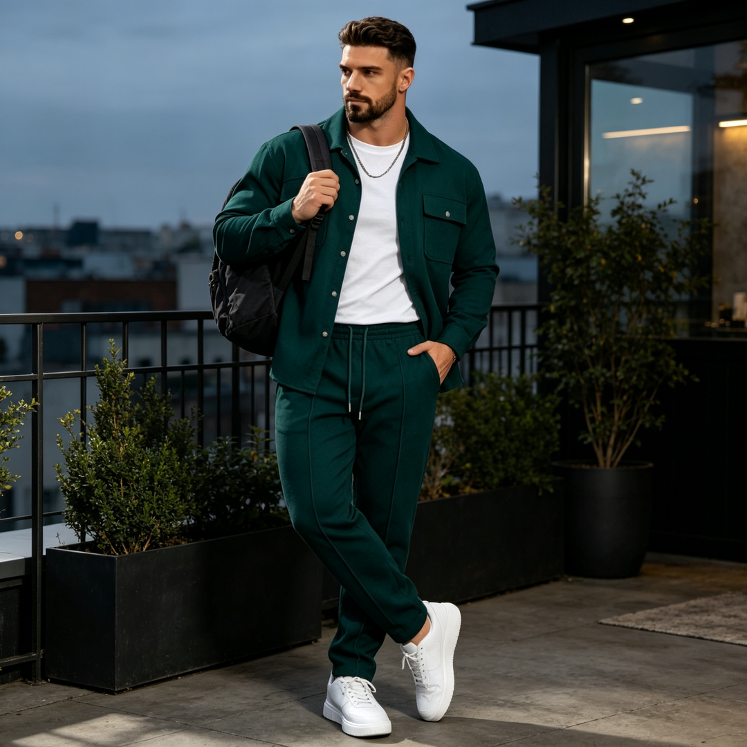 Gustave – Set Compus Din Cămașă Cu Mâneci Lungi Și Pantaloni