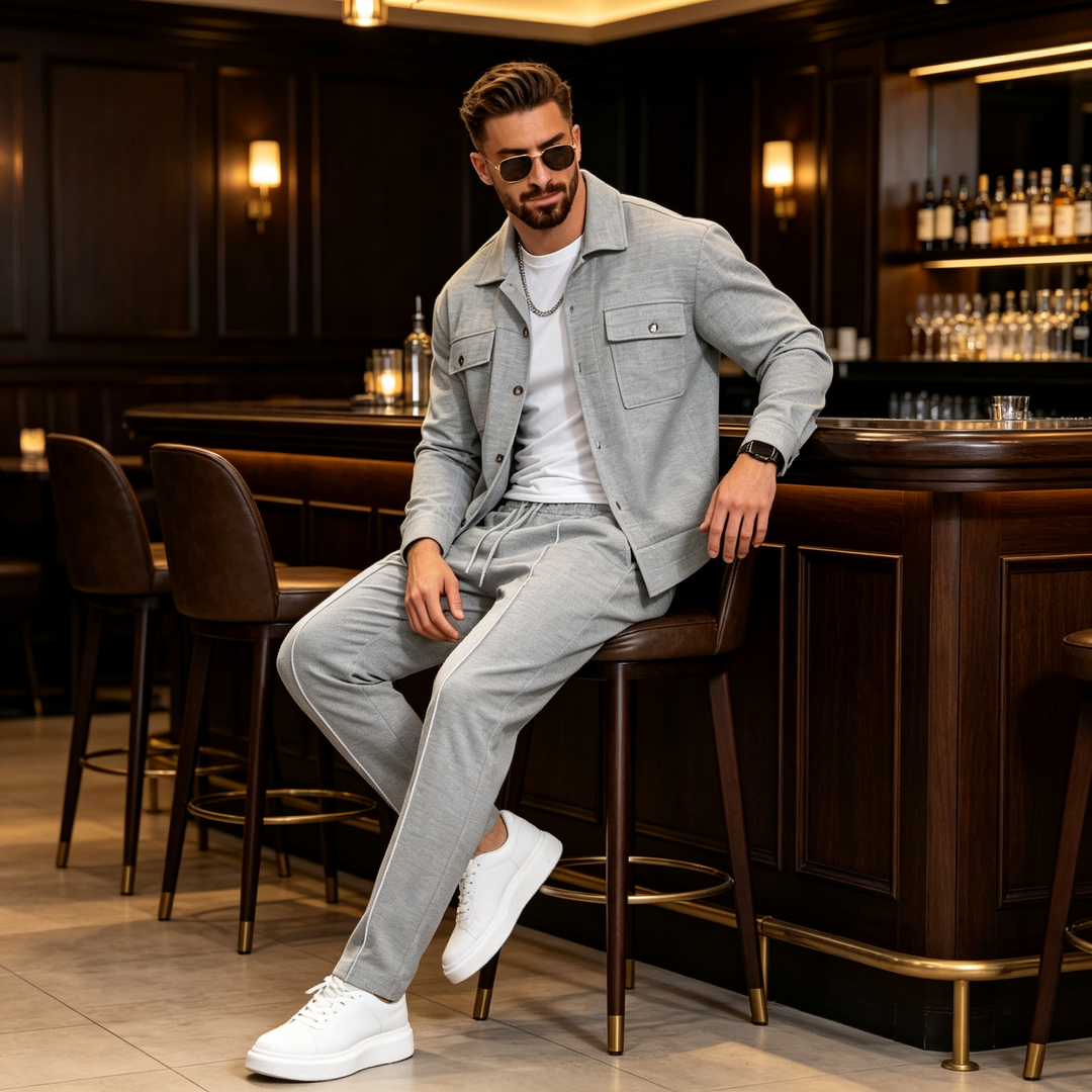 Gustave – Set Compus Din Cămașă Cu Mâneci Lungi Și Pantaloni