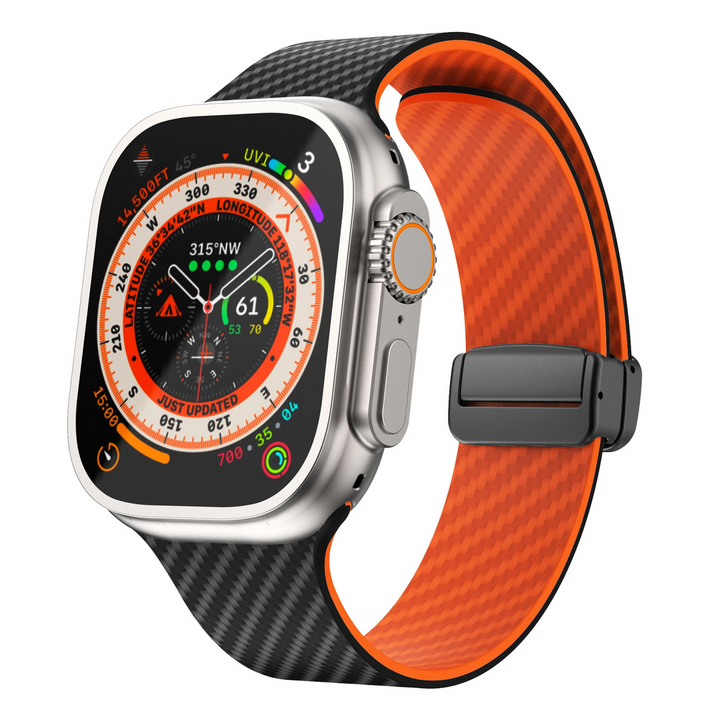 FuryBand -  Curea Fury din fibră de carbon pentru Ceas Apple