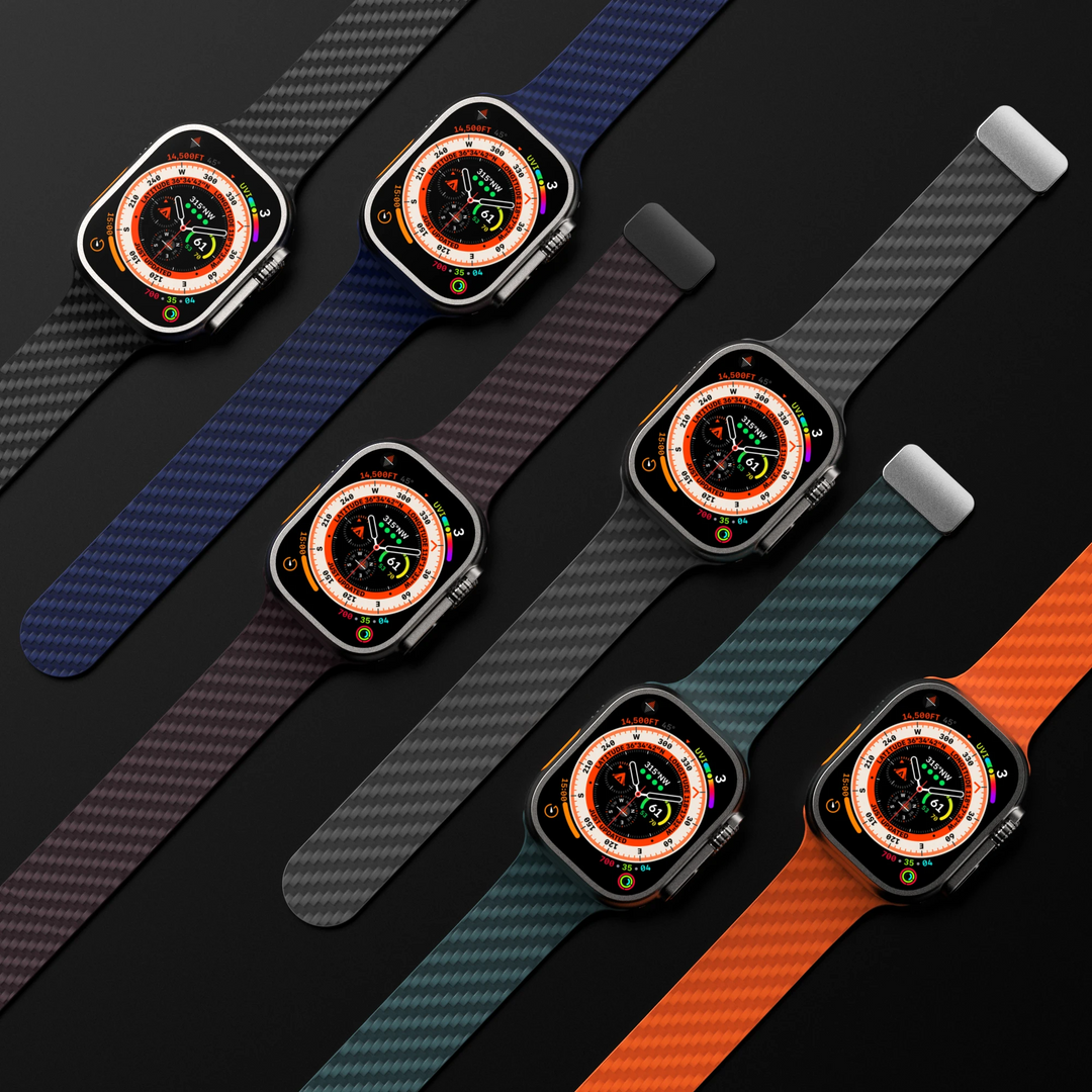 FuryBand -  Curea Fury din fibră de carbon pentru Ceas Apple