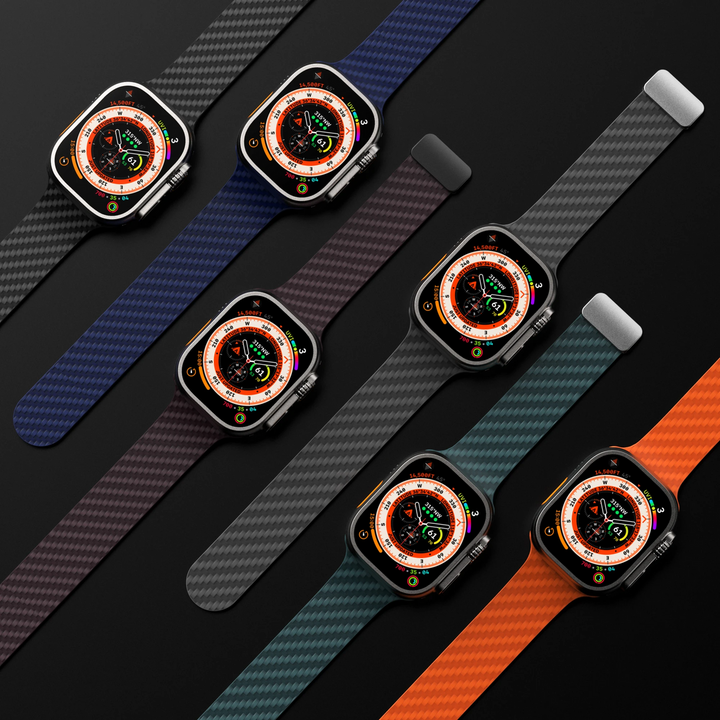 FuryBand -  Curea Fury din fibră de carbon pentru Ceas Apple