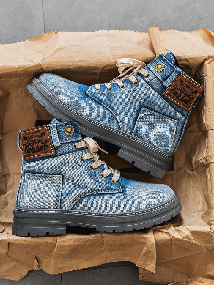 Otero - Cizme Elegante Din Denim