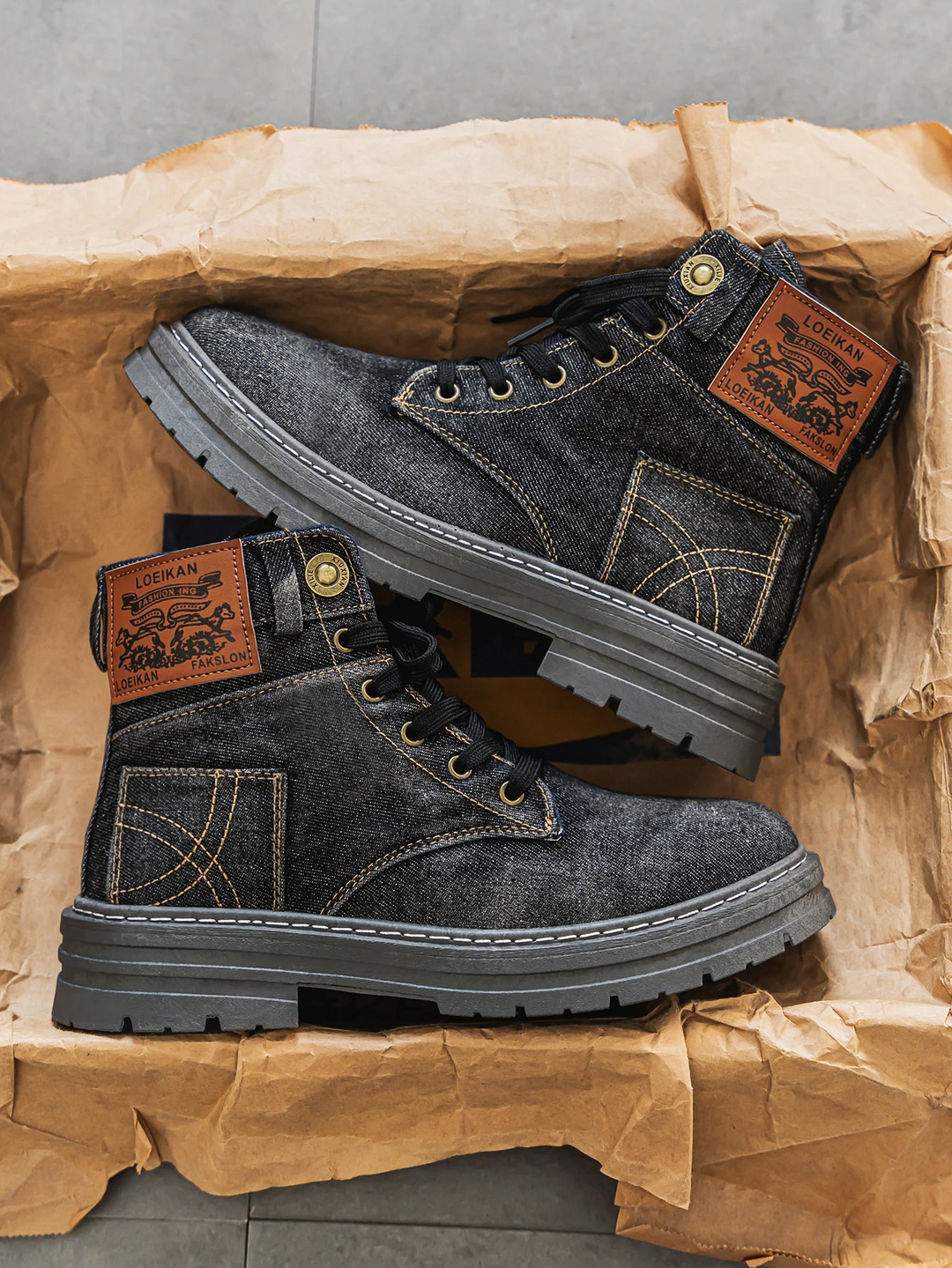 Otero - Cizme Elegante Din Denim