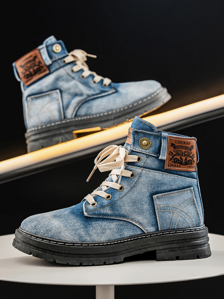 Otero - Cizme Elegante Din Denim