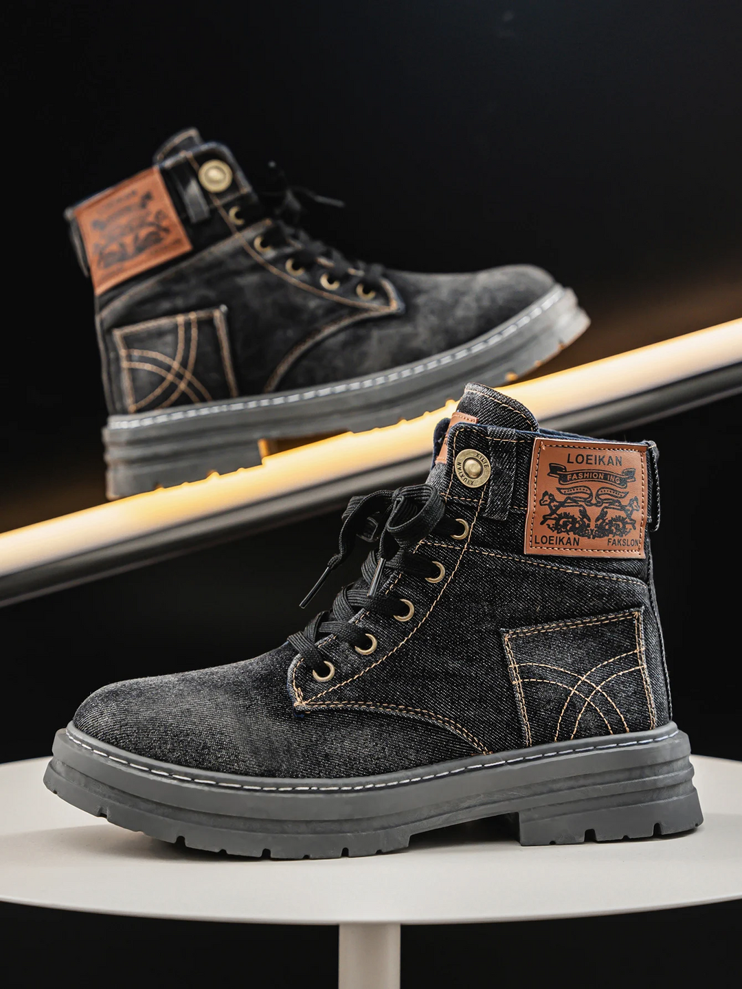 Otero - Cizme Elegante Din Denim