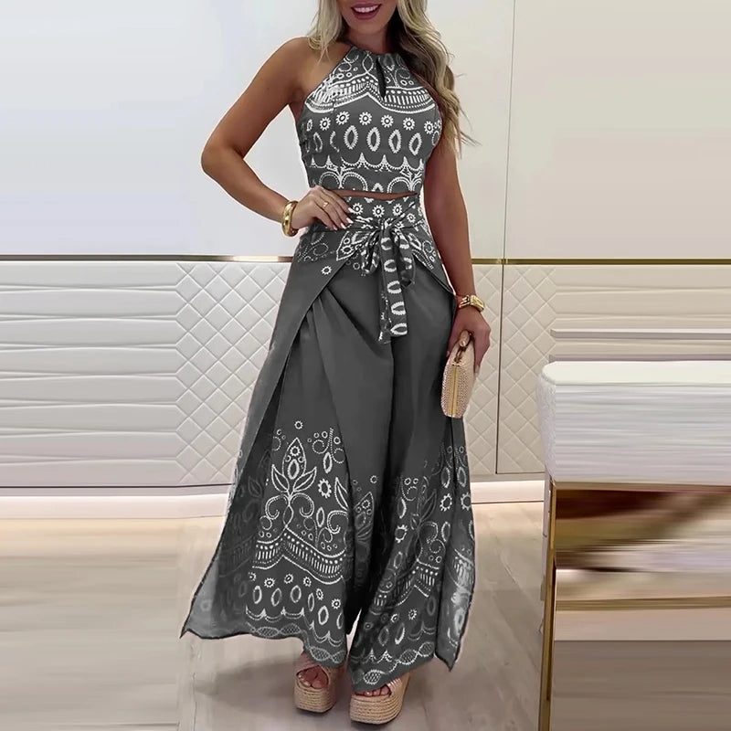Gulshat - Set Elegant De Pantaloni Cu Model