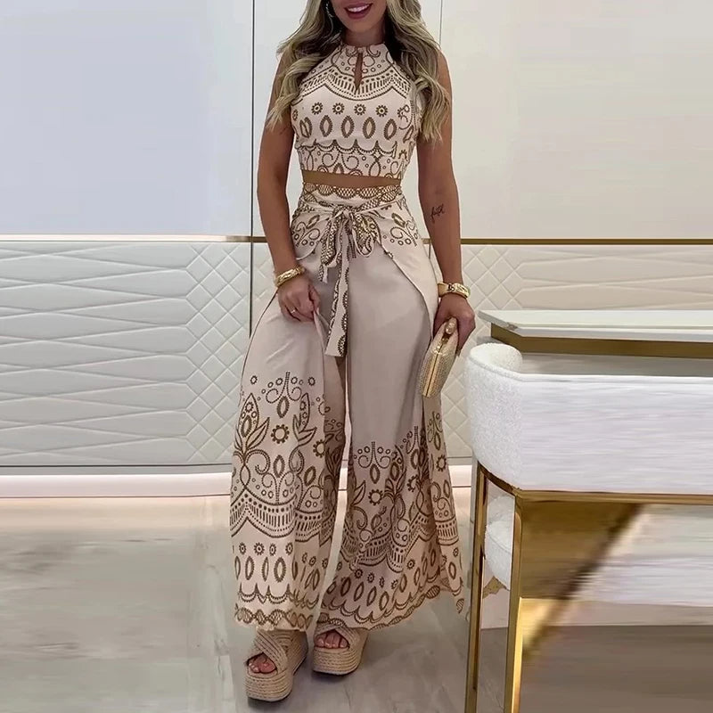 Gulshat - Set Elegant De Pantaloni Cu Model