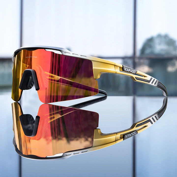 Aerovex - Mirrored Wraparound Cycling Sunglasses