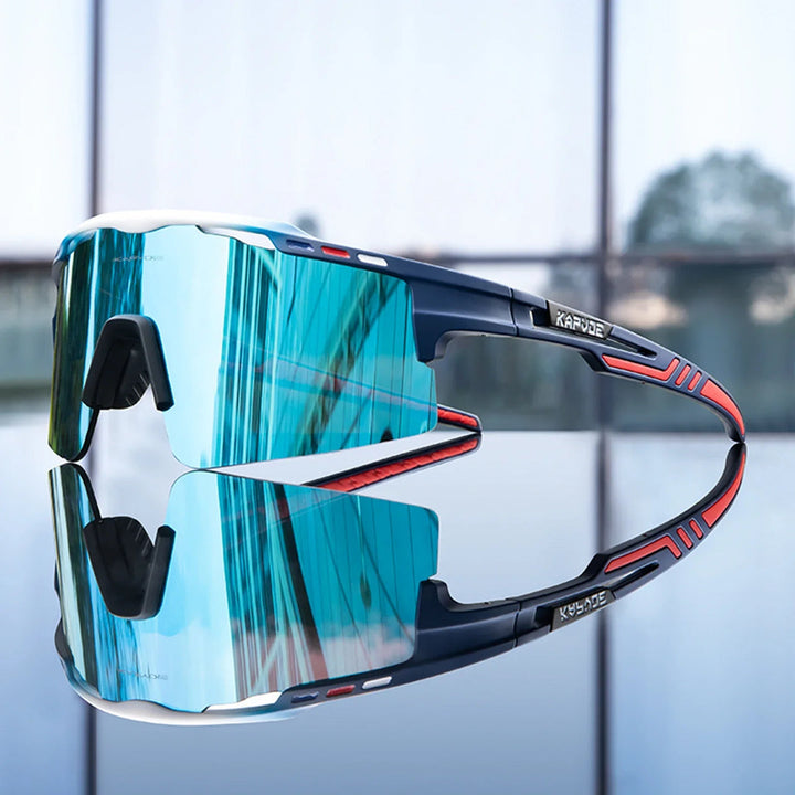 Aerovex - Mirrored Wraparound Cycling Sunglasses