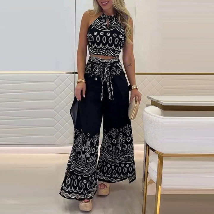 Gulshat - Set Elegant De Pantaloni Cu Model