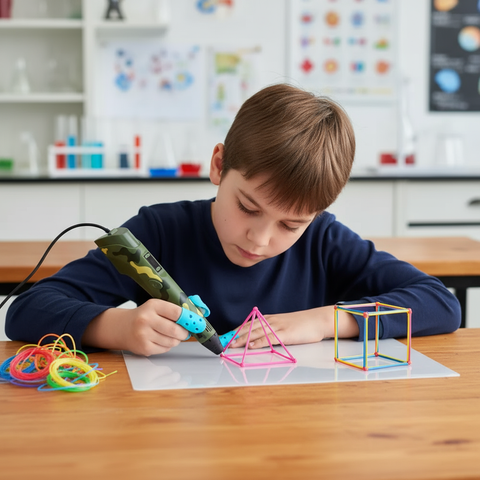 SketchFlow - Set Portabil De Stilouri Pentru Imprimare 3D Cu Afișaj LED