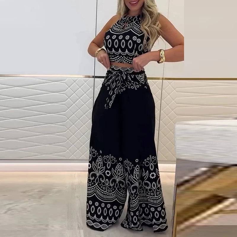 Gulshat - Set Elegant De Pantaloni Cu Model