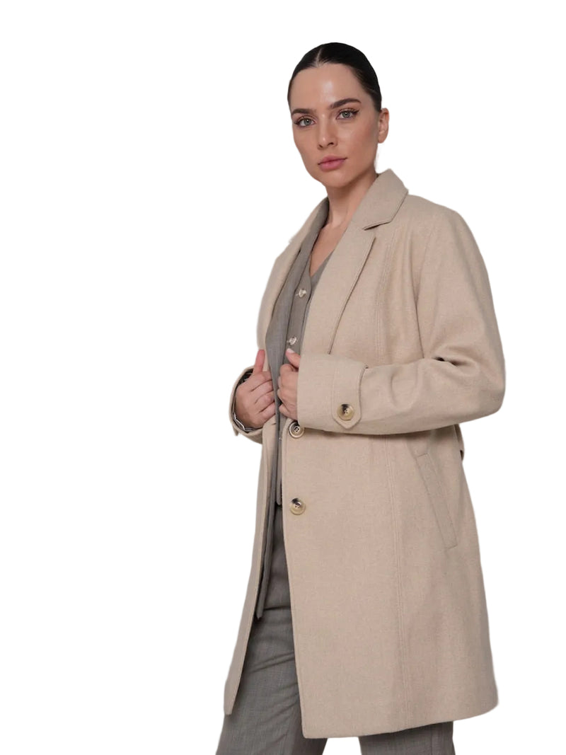 Iseult - Palton Elegant Cu Centură