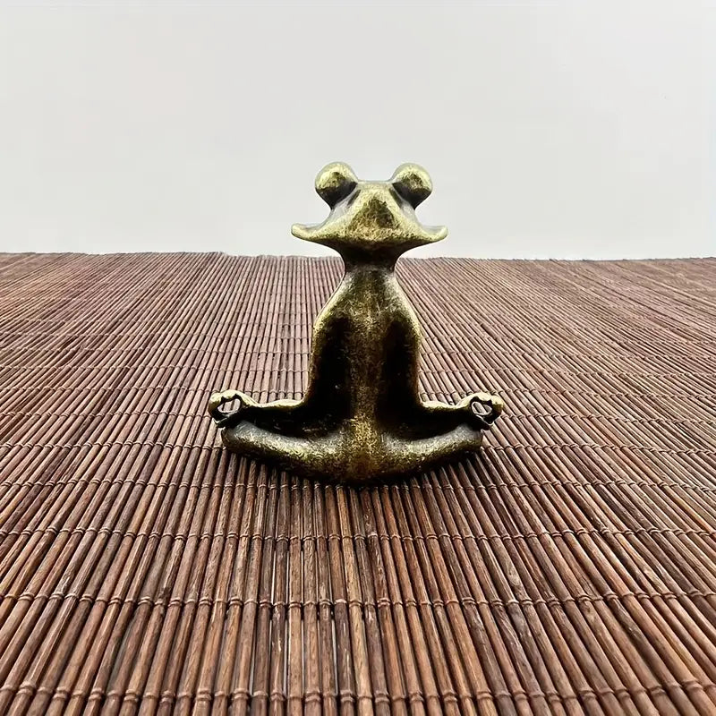 Meditoad - Suport Pentru Tămâie Din Metal, Cu Broască, De Eleganță Deosebită