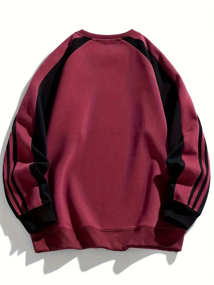 Maddox - Hanorac Cu Mâneci In Dungi Si Guler Rotund