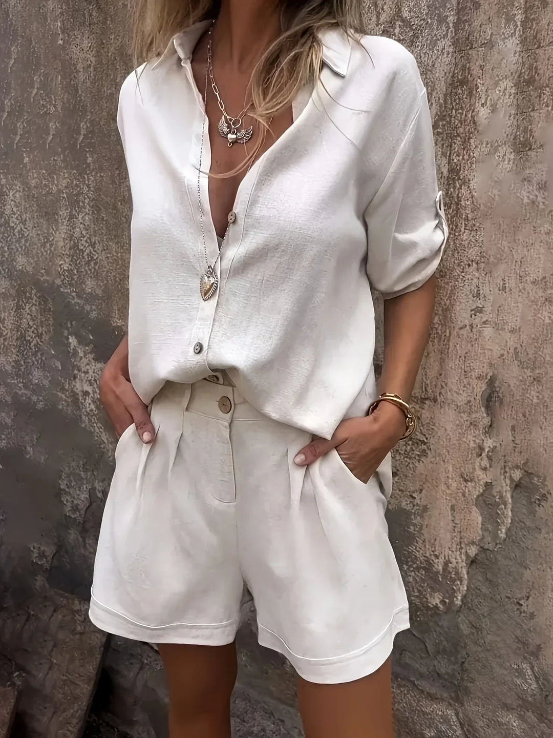 Arampatzi – Set Elegant Din Două Piese Pentru Vară
